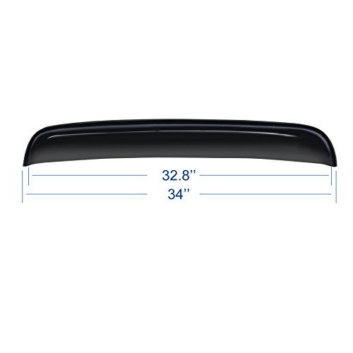 Gldifa 34" Smoke Wind Deflector Sun/Moon Roof Visor Compatible With 28-32.8" Moonroof Sun/Rain Guards #TOP2