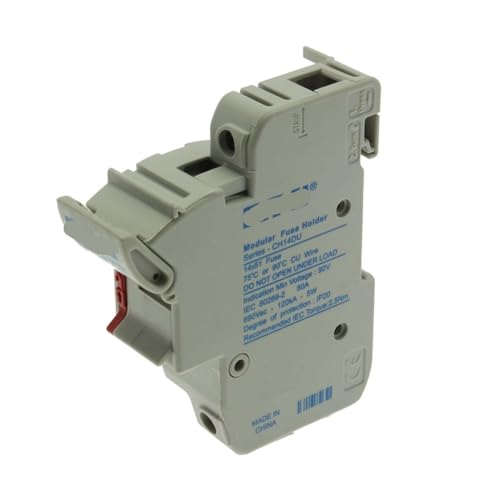 Fusible C14G50S cylindrique 14 x 51 mm avec socle CH141U 1P bleu et blanc