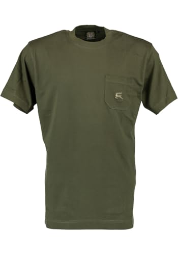 Oefele.de OS Trachten® T-Shirts in Double Pack with Breast Pocket 100% Cotton Olive / Green Robust for Hunting, Nature & Leisure, Olive (green), 3XL (48) Oefele.de OS Trachten® T-Shirts in Double Pack with Breast Pocket 100% Cotton Olive / Green Robust for Hunting, Nature & Leisure, Olive (green), 3XL (48)
