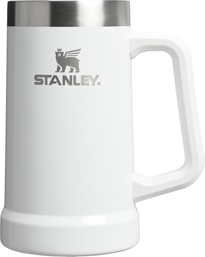 Comparison: Best Insulated Beer Mug 4 Stanley Stay-Chill Beer Stein 24 oz | Heavy Duty Big Grip Handle | Beer Tumbler Drink Cup, Holds 2 Cans | Insulated Stainless Steel Party Mug | BPA-Free | Frost Gloss
