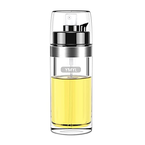 YMYL Oil Sprayer for Cooking, 2 in 1 Oil Dispenser Bottle and Oil Spray Bottle, 150ml Portable Olive Oil Mister for Air Fryer, BBQ, Salad Making, Baking, Roasting, Frying, Grilling