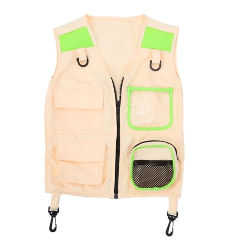Garneck Explorer Vest for Role Play Cosplay and Outdoor Adventure Vest with Multiple Pockets for Boys for Summer Fun and Stage Performances