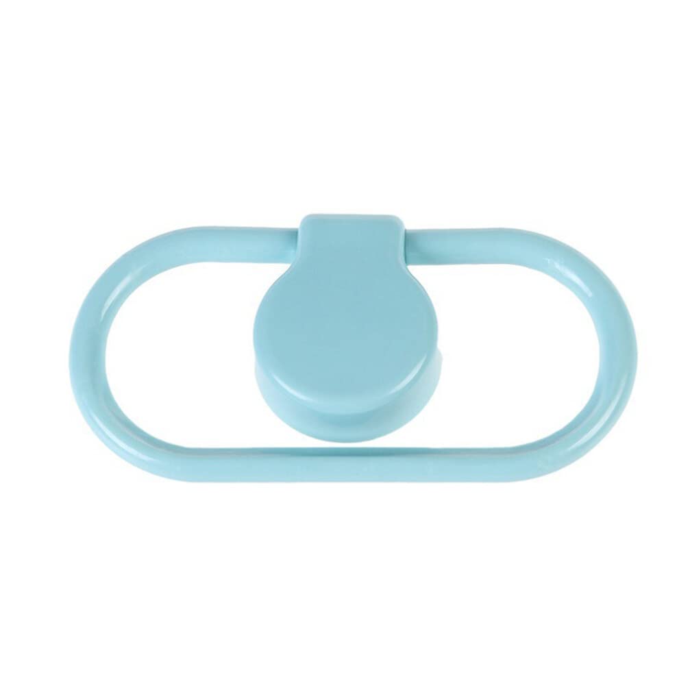 Porta asciugamani adesivo in plastica per bagno e cucina, colore: blu