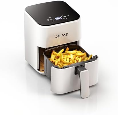 DEIME Air Fryer 2.5 L, Small Airfryer Digital Space Saving Compac...