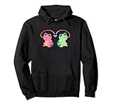 Photo Gallery frog gifts amphibian animal happy couple pink and green frog felpa con cappuccio Photo Gallery frog gifts amphibian animal happy couple pink and green frog felpa con cappuccio