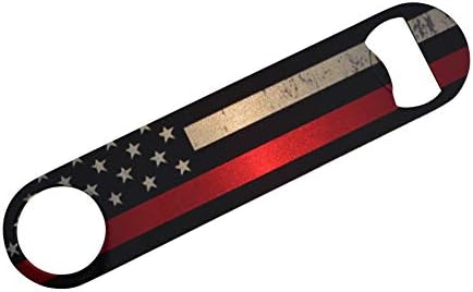 Firefighter Thin Red Line Flag Speed Bottle Opener Heavy Duty Gift For Fire Fighter Department FD
