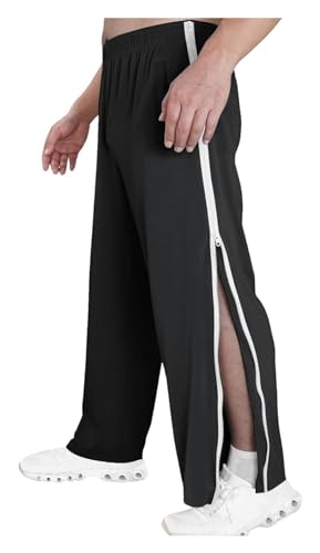 Pantalon de loisirs long décontracté et ample couleur noire - 2