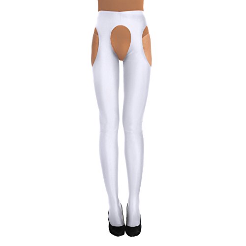 Image of CHICTRY Women's Tights Control Top Pantyhose Toe Garter Belt Hollow Out Stockings Panties