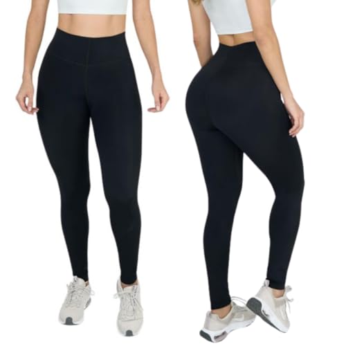 CC Leggins Women's High Waist Compression Leggings – Butt Lifting Tummy Control Shapewear Pants – Seamless Workout Yoga Pants