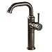 Produktbild BOATX Nostalgie Retro Einhebel Waschbecken Armatur 360°Schwenkbar Einhebelmischer Bad Wasserhahn-Waschtischarmatur Hoher Auslauf für Badezimmer aus Messing Schwarz