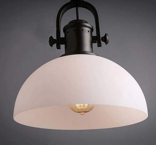 Petit luminaire suspendu LED blanc style scandinave pour salle à manger