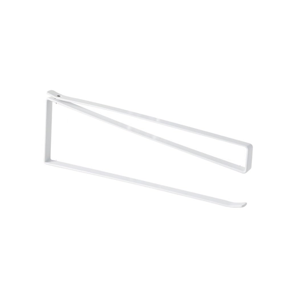 PaperTowel Holder, Iron Wall-Mounted Paper Towel Holder, No Punch Cling Film Organizer(White)