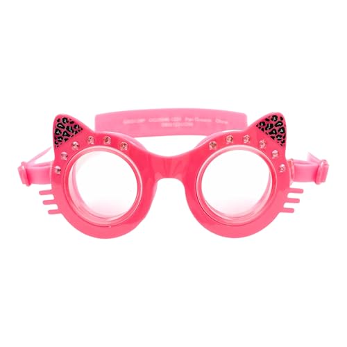 H2O Life Girls Cat Ear Shaped Swim Goggles with Rhinestones and Fun Designs