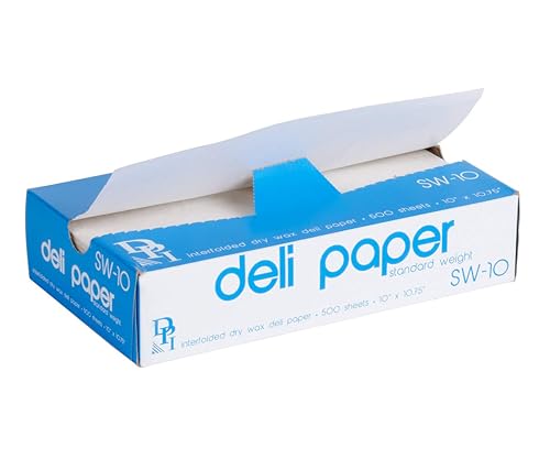 Durable Packaging 10" x 10 3/4" Interfolded Deli Wrap Wax
