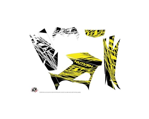 Kit de decoración para quad Yamaha Kodiak 700-708 Eraser Fluo Amarillo 2