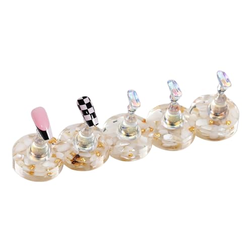 Genérico Soportes Para Uñas Postizas - Soporte Para Uñas Postizas Press-On | Organizador Y Expositor De Herramientas De Maquillaje Para Principiantes Y Entusiastas En El Hogar