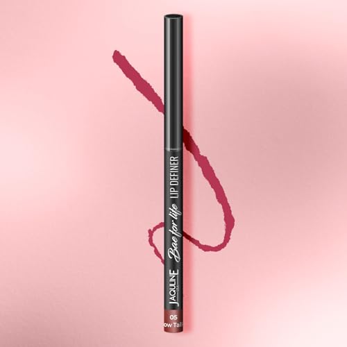 Image of JAQULINE USA Bae For Life Lip Definer lipliner | Long Lasting Lip Liner Pencil | Waterproof | Smudge Proof | Matte Finish | Paraben Free | Vegan & Cruelty Free Lipliner | Pillow Talking 05, 0.3g
