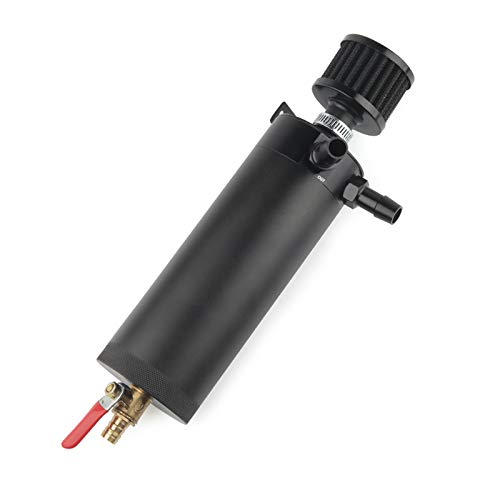 Mrhello 750Ml Baffled Oil Catch Can Reservoir Tank Universal Breather Filter With Drain Valve 2 Port Aluminum #TOP4