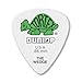 Dunlop 424P.88 Tortex Wedge, White/Green.88mm, 12/Player's Pack