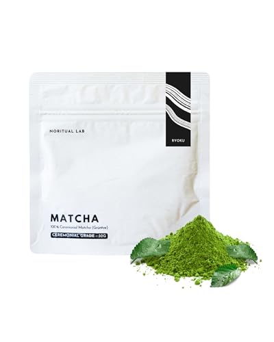 Ceremonial Matcha Ryoku – Puur Groene Theepoeder uit Japan – Originele Japanse Thee van de Eerste Pluk – 100% Natuurlijk & Laboratoriumgetest – 30g