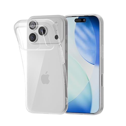 PEEL Flex Case for iPhone 17 Pro (Clear Soft) – Anti-Yellowing TPU, 8-ft Drop-Tested, Flexible & Ergonomic Grip, Minimalist Branding-Free Design – Protects & Showcases Your Device