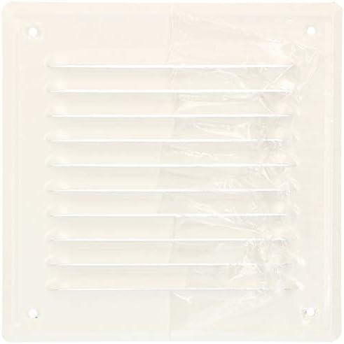 KOTARBAU® Air Vent Grille Cover 165 mm x 165 mm (6.5 x 6.5 inch) White Galvanized Steel Duct Ventilation Mesh Insect Protection Louver Powder Coated - Image 5