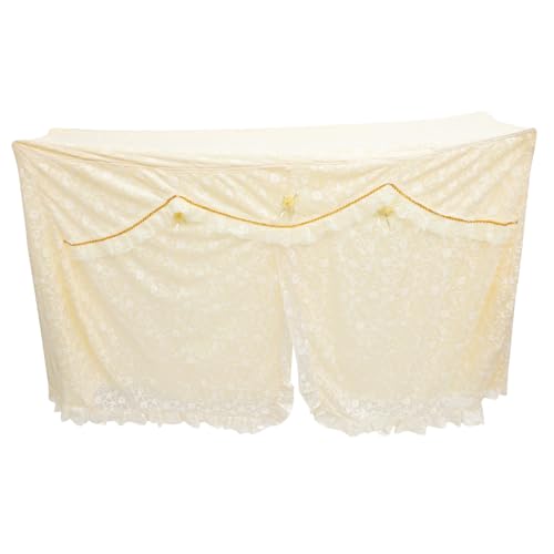 Abaodam 1Pc Lace Piano Cover Elegant High Grade Cloth Dustproof Cover for Upright Pianos Beautiful Floral Design Hand Washable for Piano Accessories and Decoration White