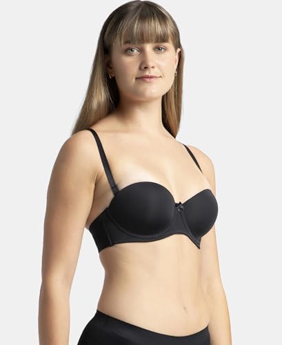 Image of Jockey 1831 Strapless Bra | Under-Wired | Padded | Full Coverage with Multiway Styling| Soft Touch Microfiber Nylon Fabric