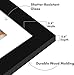 Americanflat 8x10 Picture Frame with Shatter-Resistant Glass - Set of 2 - Use as 5x7 Frame with Mat or Display 8x10 Photo Without Mat - Signature Collection - Photo Frames for Tabletop or Wall - Black