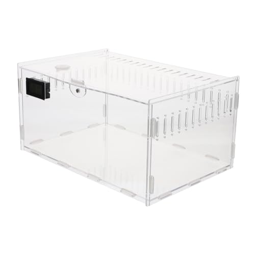 Terrarium acrylique pour geckos avec aération stable et structure légère
