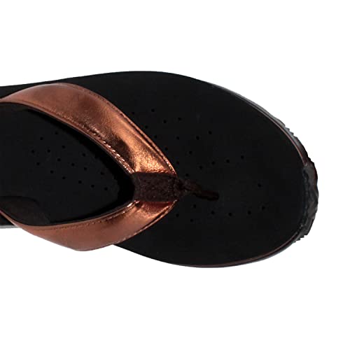 Image of Volatile Women's Cafe Metallic Thong Sandal | Casual Sandals