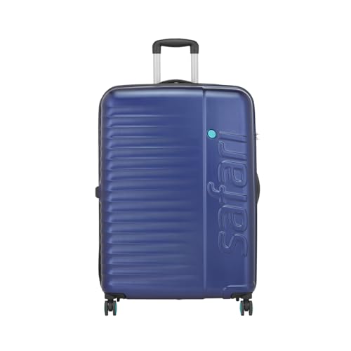Image of Safari Ignite 8 Wheels 81 Cms Large Cabin Trolley Bag Hard Case Polycarbonate 360 Degree Wheeling System Luggage, Trolley Bags for Travel, Suitcase for Travel, Midnight Blue