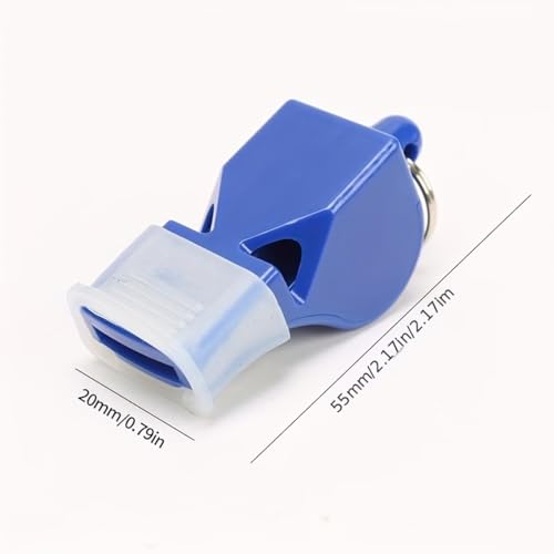 Pack de silbatos transparentes con cuerda para entrenamiento miniatura 3