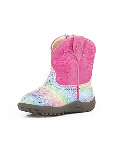 Roper Baby Girl's Glitter Rainbow (Infant/Toddler) Pink 3 Infant M