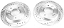 Power Stop JBR1761XPR Drilled and Slotted Rear Brake Rotor Pair