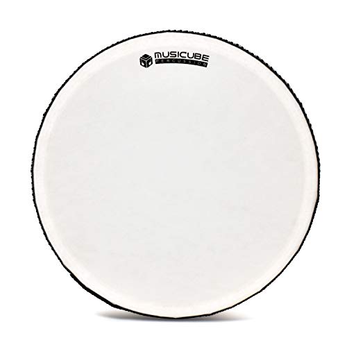 MUSICUBE 10-Inch Hand Drum for Adult Kids Natural Wooden Hand Drum Educational Hand-Held Percussion Instrument Toys for Home School Party Supplies Mallet Included