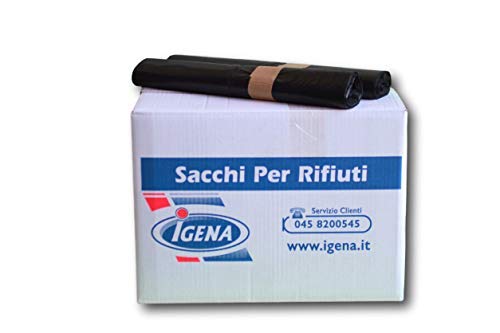 Sacchi Neri per Immondizia Grande Formato 72x110 cm Resistenti Confezione Risparmio da 400 Pezzi