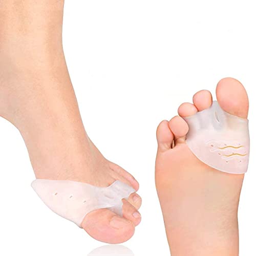 SUPPORTO PER PIASTRA PER ALLUCE: Il nostro separatore di gel fornisce un forte supporto tra l'alluce e il secondo dito per alleviare il disagio dell'alluce. L'imbottitura nell'avampiede fornisce protezione tra le dita dei piedi e la scarpa. Ottimo per alluce valgo, dita a martello, dita storte, dita sovrapposte e calli.
