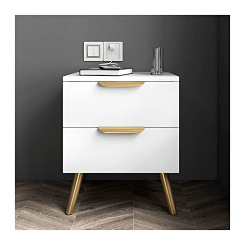 HASMI Night Stand Light Minimalist Bedside Table Bedroom Luxury Bedside Storage Locker Large Capacity Drawer Hardware Handle Nightstand Bedside Tables (Color : Half Bedside Table, Size : Unassembly)