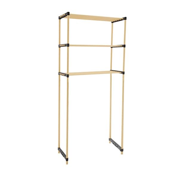 Estantería Modular - Envío 24 h - Estante de baño, cocina, lavadero, trastero, almacen, zapatero, flores, libros. Estantería de Madera sin tornillos. Fácil montaje y tranporte. (3, 68x152 cm)