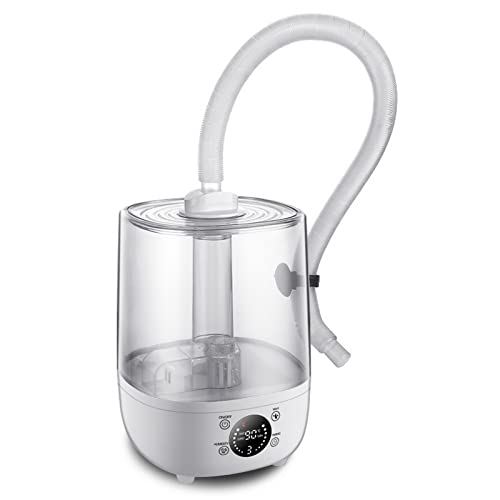 Humidificador de niebla para reptiles, con control de humedad y manguera para paludario, vivero, anfibios, herpes, tanque silencioso de reptiles de 5 litros