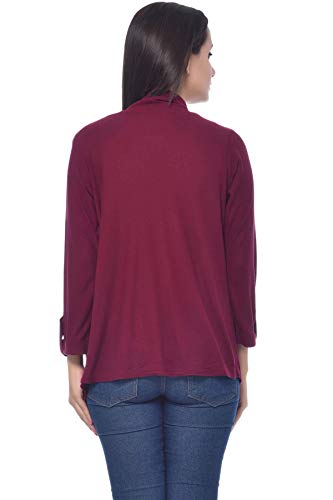 Image of Frenchtrendz Womens's Viscose Crepe Shrug(Size: XS-4XL)