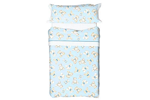 Burrito Blanco - Funda nórdica 149 Azul de Cama de 90x190/200 cm