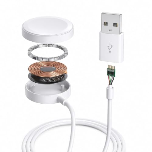 Image of Smart Watch Charger Magnetic Charging Cable Compatible with Smart Watch Magnetic USB Charger for Smartwatch Wireless Charging Dock Cable Compatible
