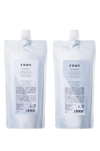 FRNO(フルノ) シャンプー トリートメントセット 詰め替え (1.7回分) 500ml/493g エイジングケア 軟毛 細毛 パサつき 美容室専売品 PPT系洗浄成分 洗いながら補修