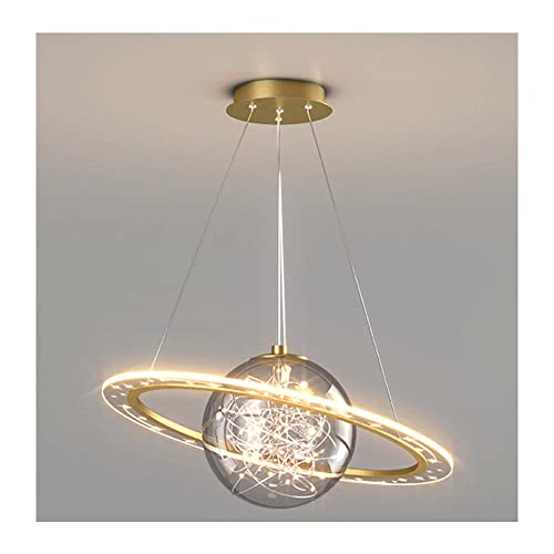Lustre LED 27W suspension moderne plafonnier planet chambre enfant