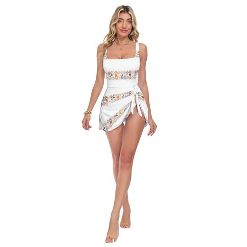 Maillot de bain une pièce pour femme amincissant push up natation motif chat