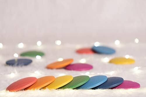 TickiT 73997 Wooden Rainbow Discs - Pack of 14