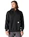 Carhartt Men's  Rain Defender Paxton Heavyweight Hooded Zip Mock Neck Sweatshirt,Black,Large Tall