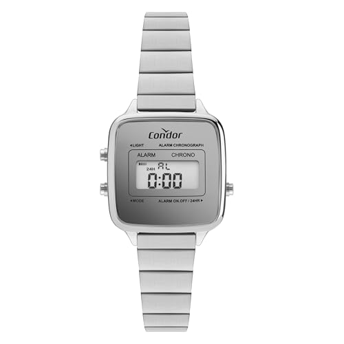 Condor - Relógio Feminino Digital Prata - COJHS512BAA/4K